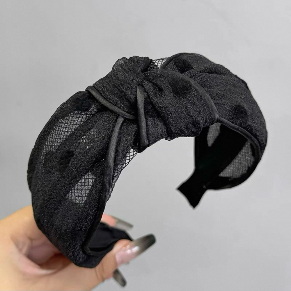 Elegant Black Lace Headband